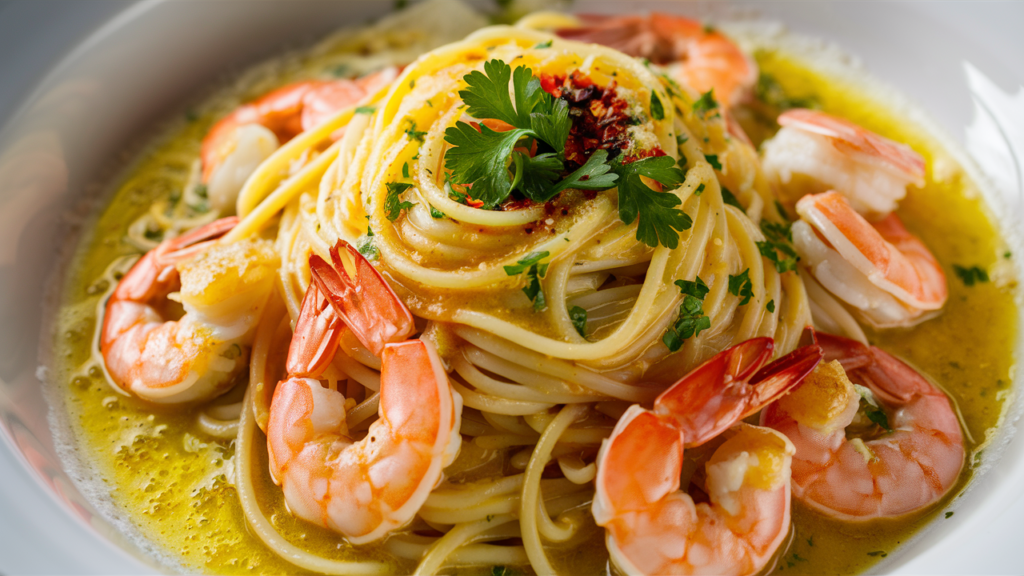 Garlic Shrimp Pasta