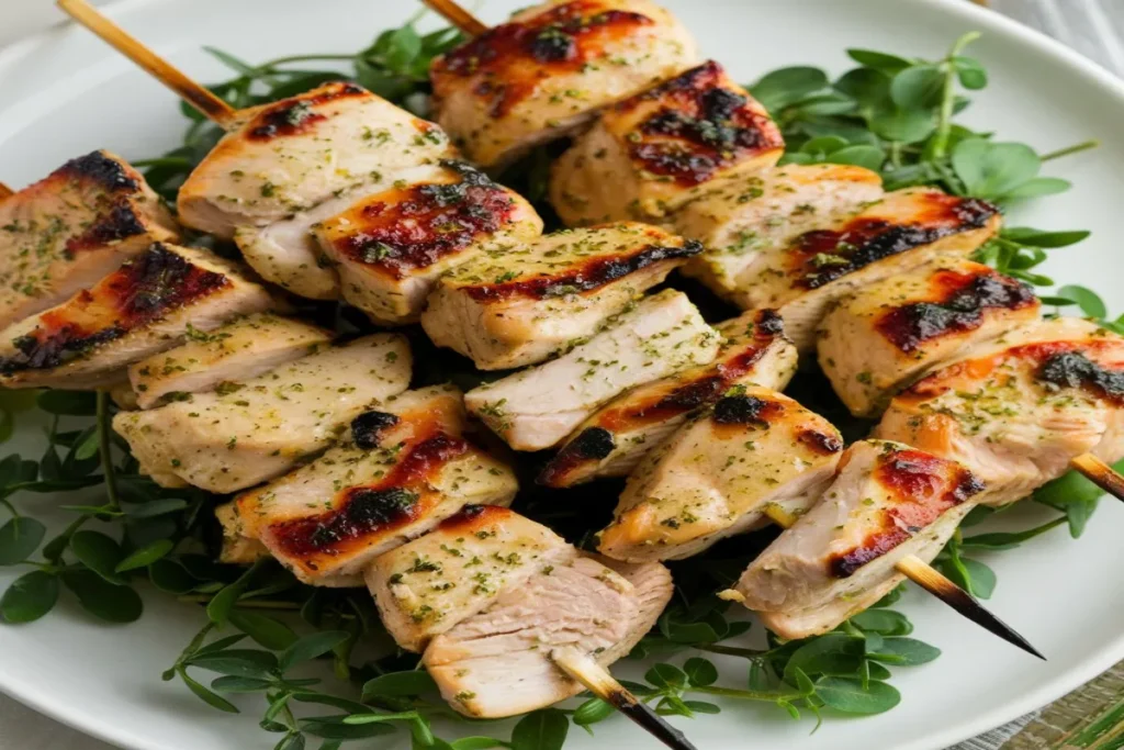 Is breast or thigh better for skewers?