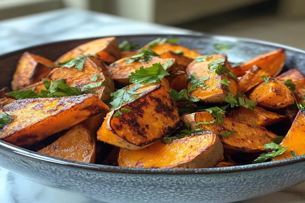 Air Fry Sweet Potatoes