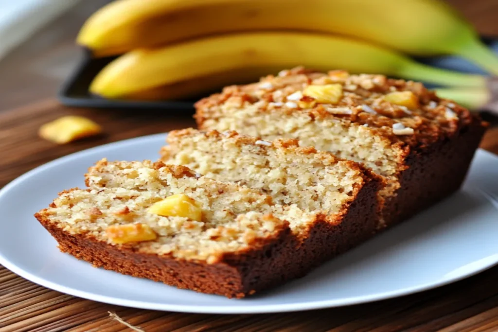 Coconut Pineapple Banana Bread