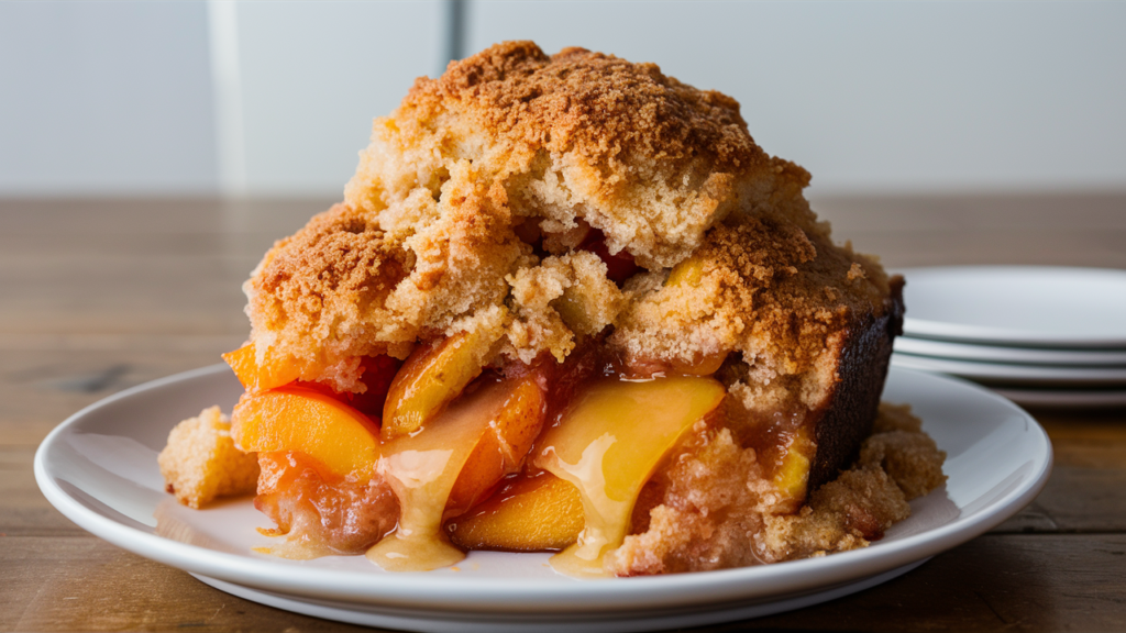 peach cobbler with cake mix