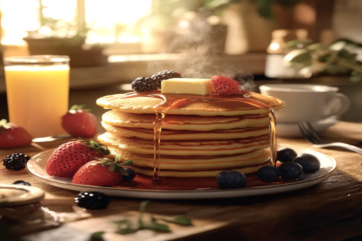 What makes pancakes more fluffy?