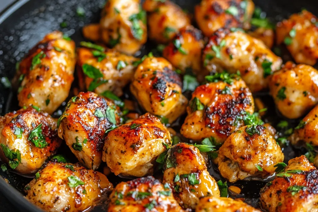 garlic butter chicken bites