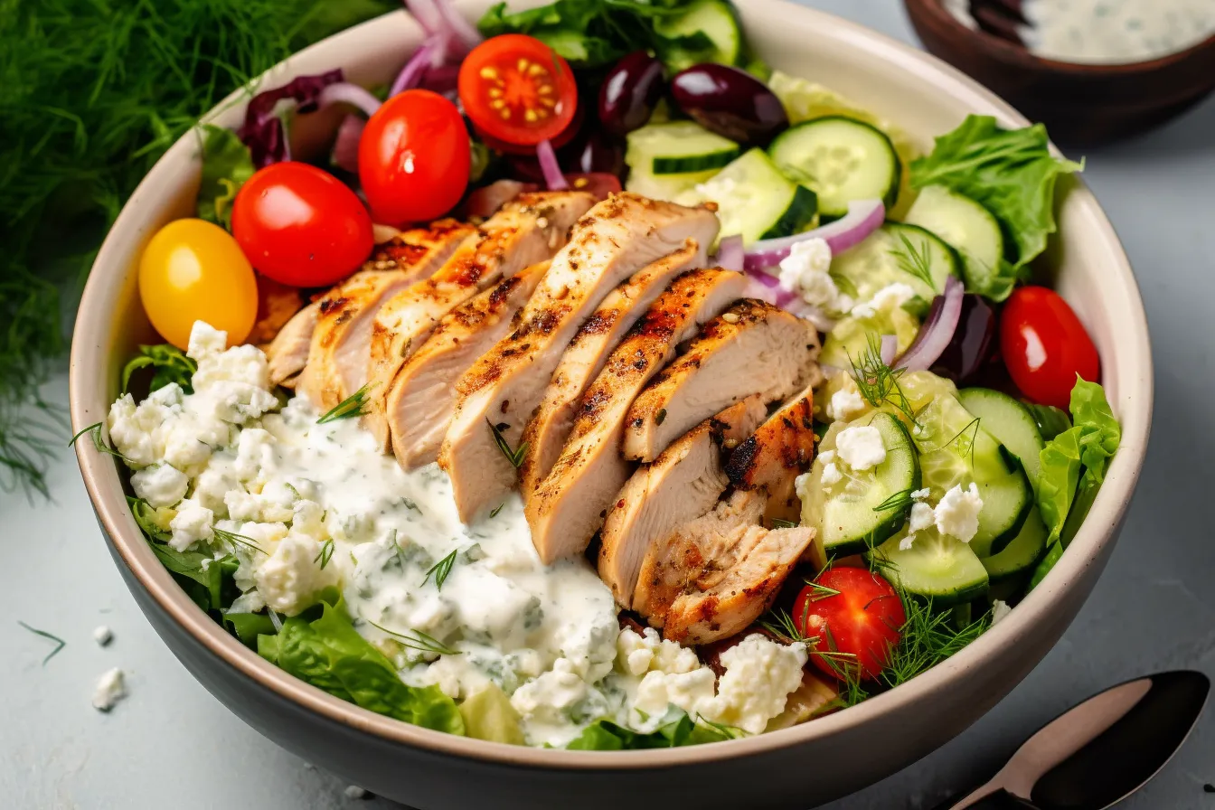 Mediterranean chicken salad