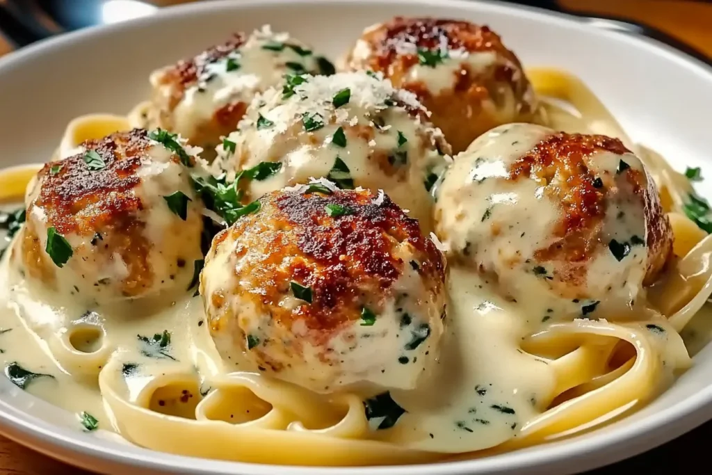 Chicken meatballs with ricotta