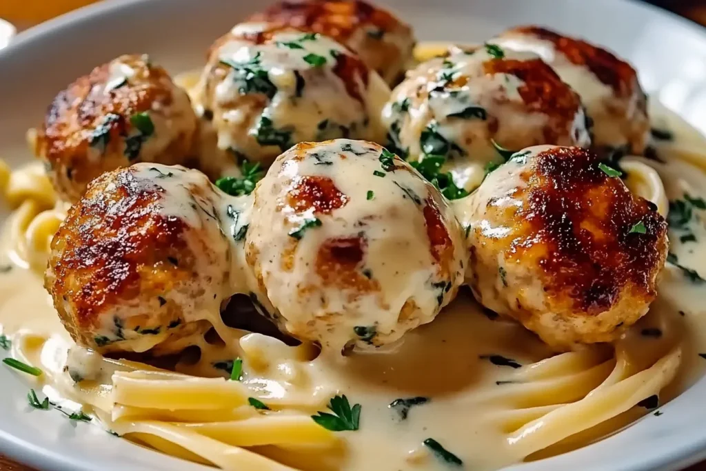 Chicken meatballs with ricotta
