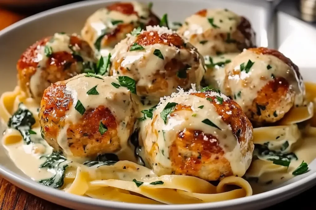 Chicken meatballs with ricotta