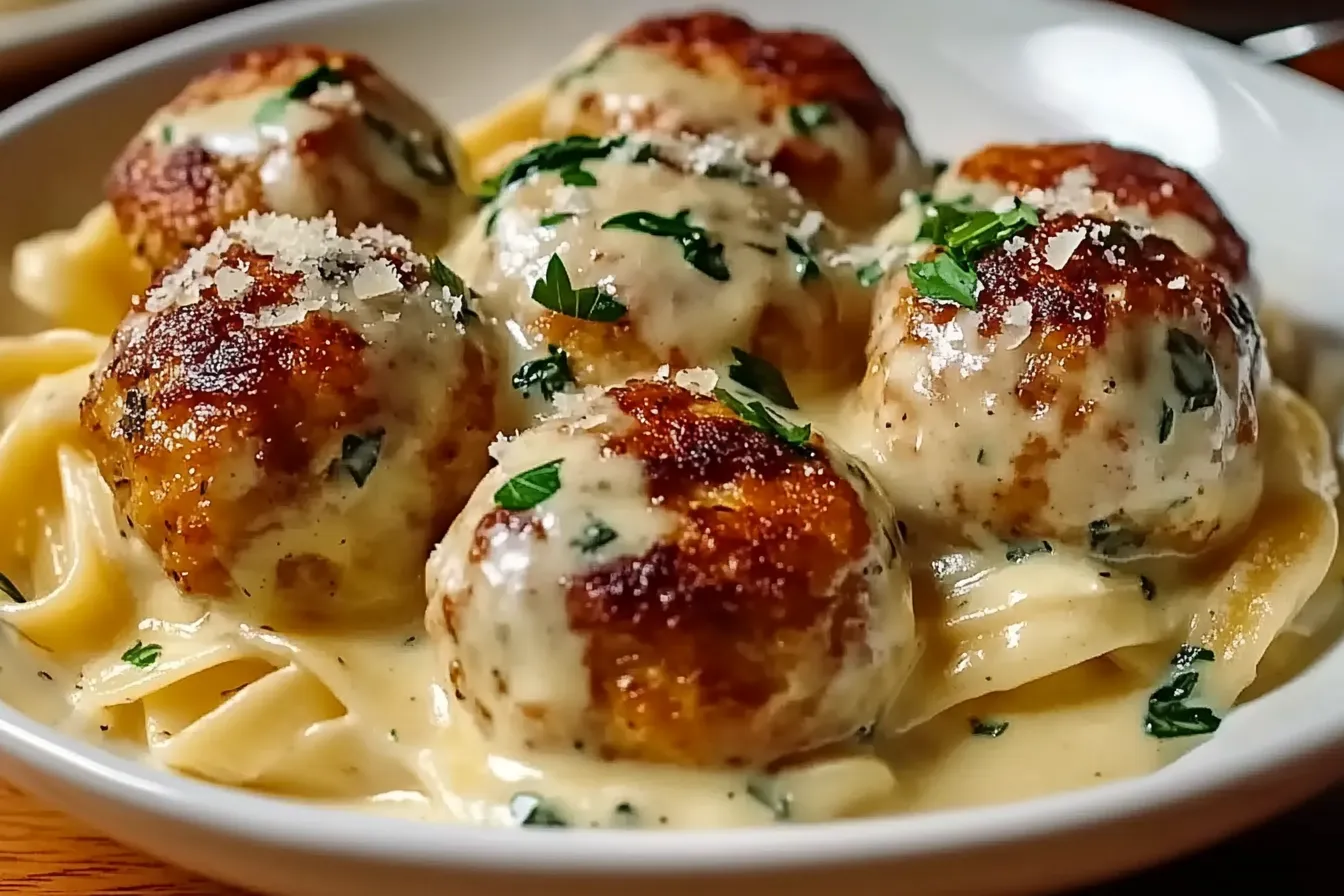 Chicken meatballs with ricotta