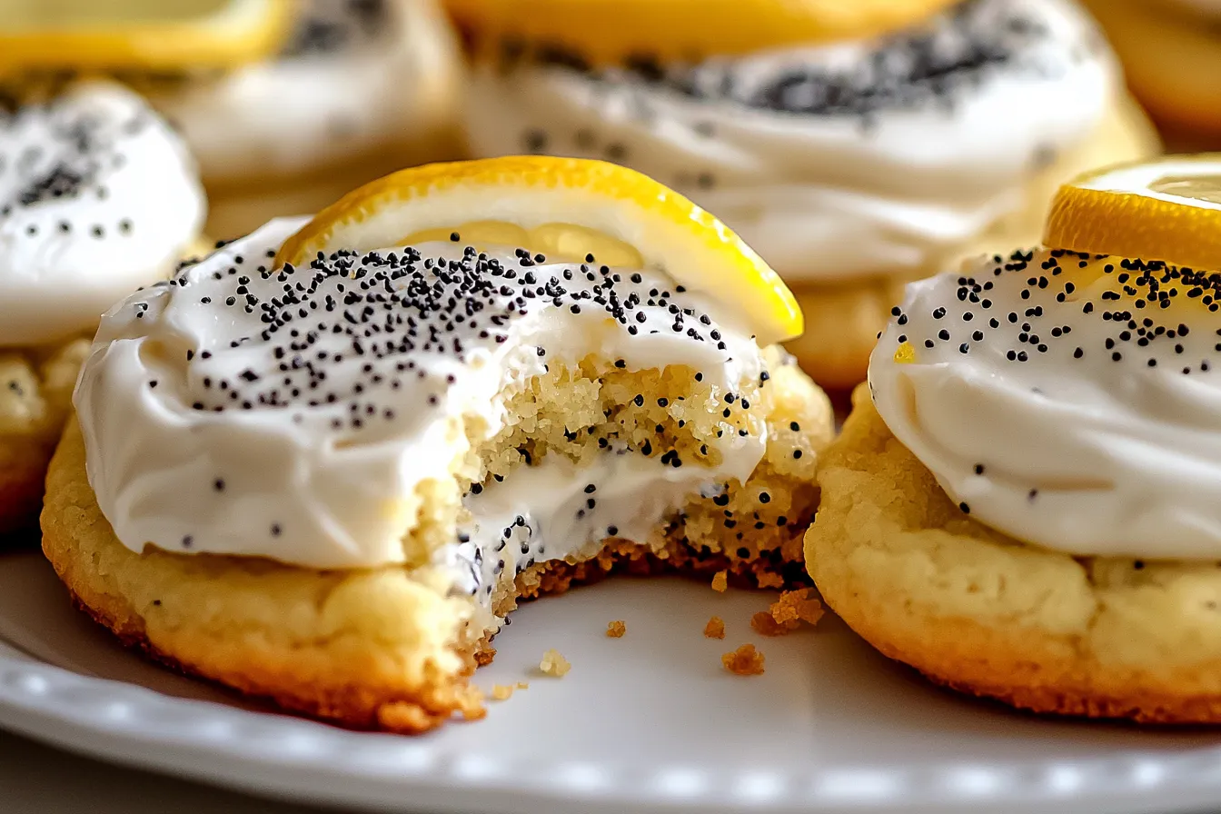 Lemon Poppy Seed Cheesecake Cookies