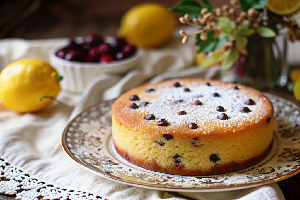 Italian Yogurt Plum Cake