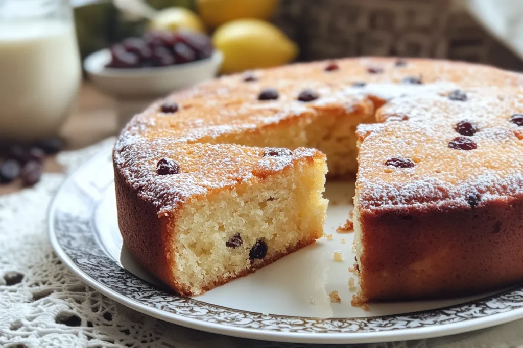 Italian Yogurt Plum Cake